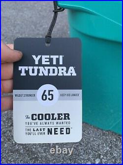 YETI Tundra 65 Cooler Aquifer Blue Teal Brand New With Tags In Box Discontinued
