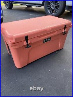 YETI Tundra 65 Cooler Coral Used Retired Color