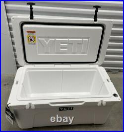 YETI Tundra 65 Cooler White With Yeti Top Seadek Pad Nice New With Tag