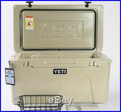 YETI Tundra 65 Cooler with Dry Goods Basket -Tan