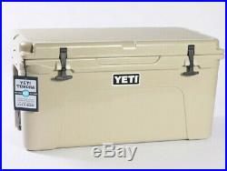 YETI Tundra 65 Cooler with Dry Goods Basket -Tan