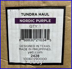 YETI Tundra HAUL Hard Cooler VERY RARE RETIRED LTD ED. NORDIC PURPLE! NWOT's