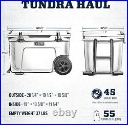 YETI Tundra HAUL WHEELED Cooler VERY RARE LIMITED ED? CORAL? NWOT, SEE PICs
