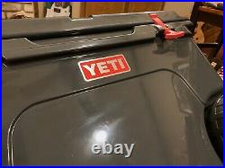 YETI Tundra Haul Cooler, Charcoal, RARE, Red Latches and Sticker, FREE SHIPPING