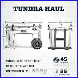 YETI Tundra Haul Portable Wheeled Cooler, Navy