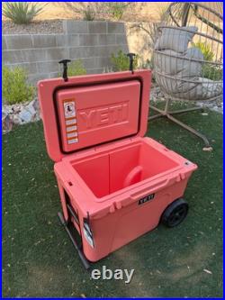 YETI Tundra Haul Wheeled Cooler in Limited Edition CORAL. Rare color