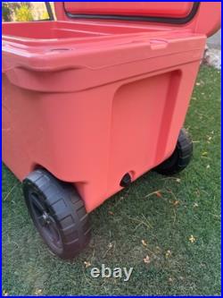 YETI Tundra Haul Wheeled Cooler in Limited Edition CORAL. Rare color