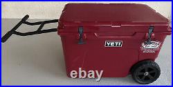 YETI Tundra Haul Wheeled Insulated Chest Cooler, Harvest Red