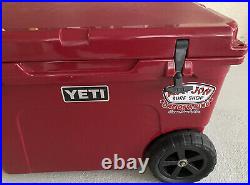 YETI Tundra Haul Wheeled Insulated Chest Cooler, Harvest Red