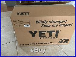 YETI YT45 Tundra 45 Ice Cooler 9.4 Gallon Capacity Ice Blue