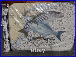 Yeti 35Q cooler cushion wrap Steve Whitlock Signature double fish map Tempress