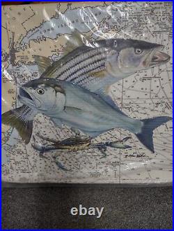 Yeti 35Q cooler cushion wrap Steve Whitlock Signature double fish map Tempress