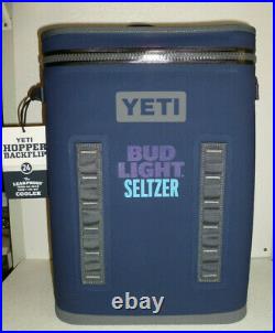 Yeti Cooler Hopper Backflip NEW With Tags Blue Bud Light Seltzer Promo