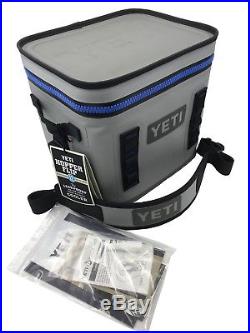Yeti Cooler Original Hopper Flip 12 Gray & Blue Leakproof