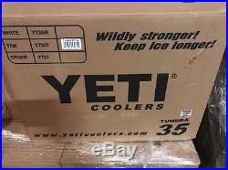 Yeti Cooler Tundra 35 Quart Tan YT35T New Free Shipping