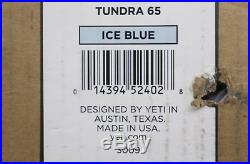 Yeti Cooler Tundra 65 Quart Ice Blue + Basket YT65B NEW