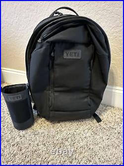 Yeti Crossroads 27 Backpack Black With Yeti Bottle Holder