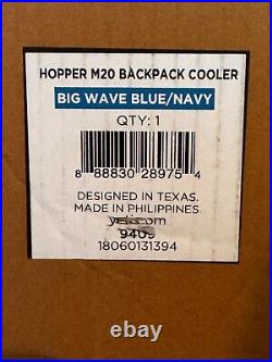 Yeti HOPPER M20 Backpack Cooler #9409 Big Wave Blue/Navy BRAND NEW IN BOX