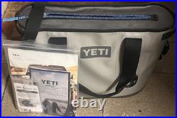 Yeti Hopper 20 Fog Gray Black Cooler Bag with Strap Soft Side Great Condition -new
