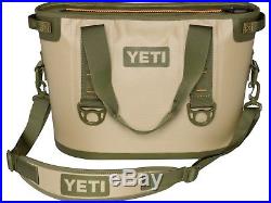 Yeti Hopper 20 Soft-sided Ice Cooler Bag Field Tan / Blaze Orange Msrp $249+tax
