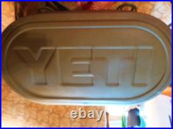 Yeti Hopper 20 Tan and Green with Orange Interior and Zipper Cooler / Carrier