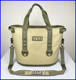 Yeti Hopper 30 Original Tote Soft Cooler Shoulder Bag VGC Green Orange Rare