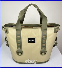 Yeti Hopper 30 Original Tote Soft Cooler Shoulder Bag VGC Green Orange Rare