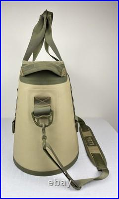 Yeti Hopper 30 Original Tote Soft Cooler Shoulder Bag VGC Green Orange Rare