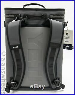 Yeti Hopper BackFlip 24 Soft Back Pack Cooler Charcoal Brand New! Free Shipping