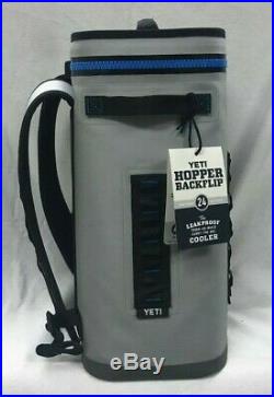 Yeti Hopper BackFlip 24 Soft Back Pack Cooler Fog Gray/Blue New 888830025604