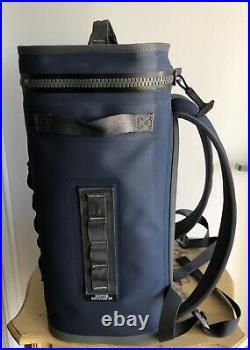 Yeti Hopper BackFlip 24 Soft Cooler Navy Blue Backpack Cooler
