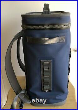 Yeti Hopper BackFlip 24 Soft Cooler Navy Blue Backpack Cooler