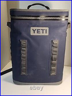 Yeti Hopper BackFlip 24 Soft Sided Backpack Cooler Blue with grey accent