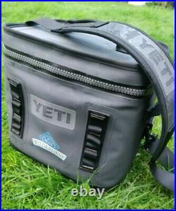 Yeti Hopper Flip 12 Charcoal Gray Rare Blue Wilderness Version Great Shape