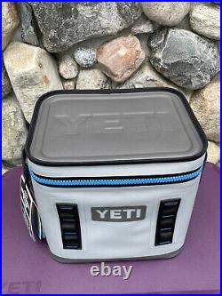 Yeti Hopper Flip 12 Soft Cooler -New- Fog Gray Tahoe Blue 1st Generation RARE