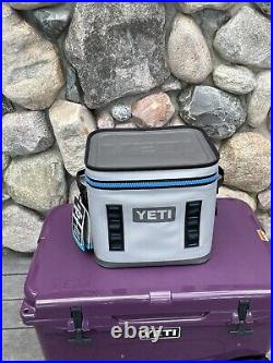 Yeti Hopper Flip 12 Soft Cooler -New- Fog Gray Tahoe Blue 1st Generation RARE