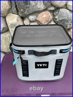 Yeti Hopper Flip 12 Soft Cooler -New- Fog Gray Tahoe Blue 1st Generation RARE