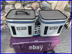 Yeti Hopper Flip 12 Soft Cooler -New- Fog Gray Tahoe Blue 1st Generation RARE