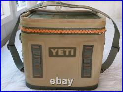 Yeti Hopper Flip 12 Soft Sided Cooler Green, Tan & Orange Rare Color