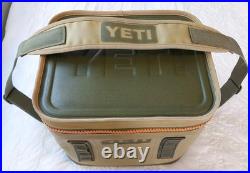 Yeti Hopper Flip 12 Soft Sided Cooler Green, Tan & Orange Rare Color