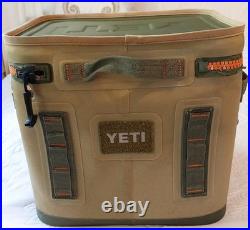 Yeti Hopper Flip 12 Soft Sided Cooler Green, Tan & Orange Rare Color