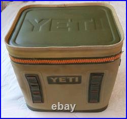 Yeti Hopper Flip 12 Soft Sided Cooler Green, Tan & Orange Rare Color