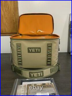 Yeti Hopper Flip 18 Soft Cooler- Field Tan/ Orange