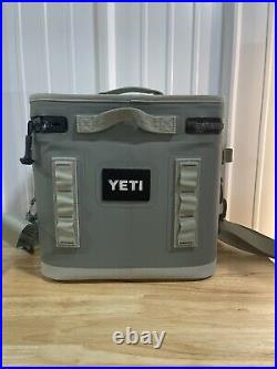 Yeti Hopper Flip 8 Portable Cooler With Side Pouch In Camp Green