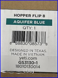 Yeti Hopper Flip 8 Soft Cooler Aquifer Blue Limited Edition Store Display Used