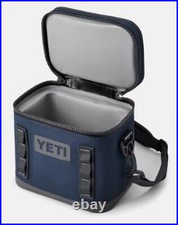 Yeti Hopper Flip 8 Soft Cooler Beach Picnic Lake Camping Traveling Navy Gray