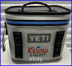 Yeti Hopper Flip 8 Soft Cooler Coors Light Fog gray NEW Limited Edition Rare