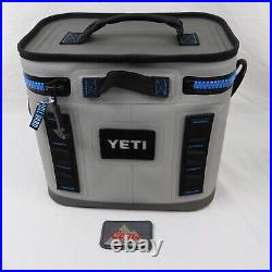 Yeti Hopper Flip 8 Soft Cooler (Fog Gray & Blue, Discontinued Color) Coors Light