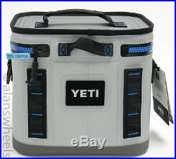 Yeti Hopper Flip 8 Soft Cooler Fog Gray Tahoe Blue Brand New! Free Shipping
