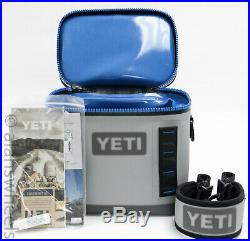 Yeti Hopper Flip 8 Soft Cooler Fog Gray Tahoe Blue Brand New! Free Shipping